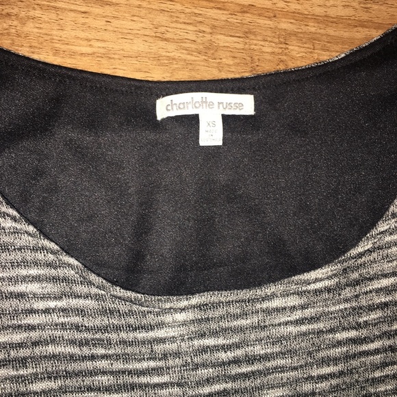 3/4 sleeve black & white mini dress - Picture 4 of 7